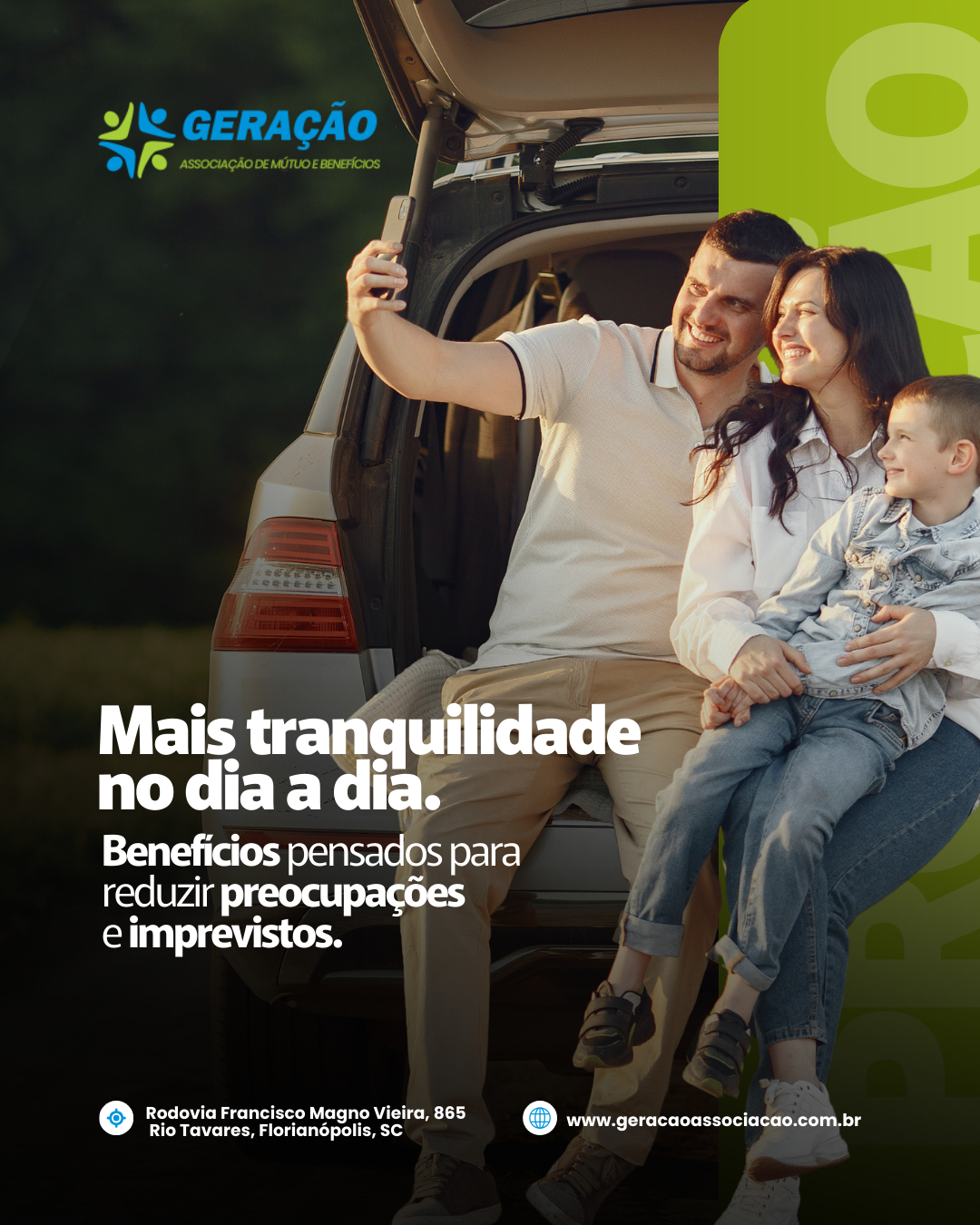 Mais tranquilidade no dia a dia